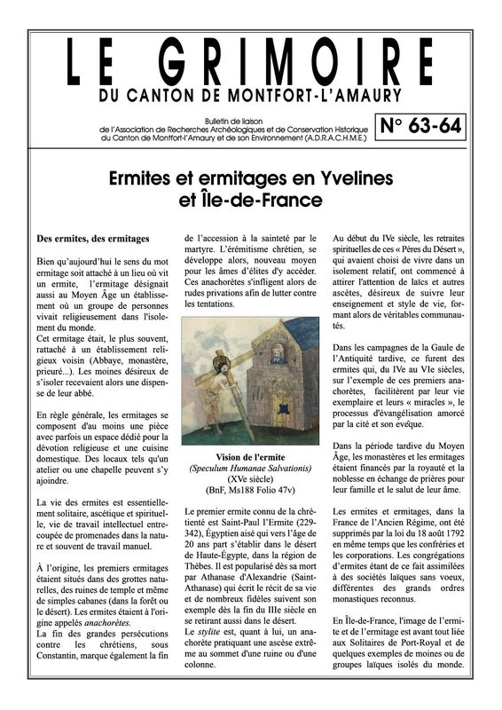 Ermites et Ermitages en Yvelines